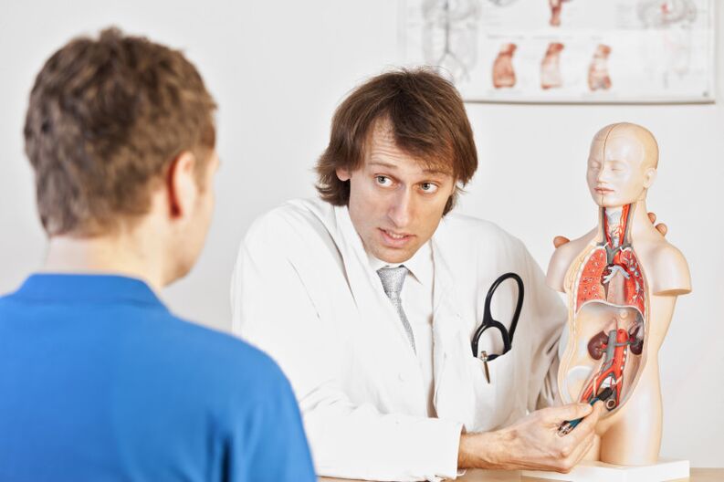 Consultazione con un medico per la prostatite
