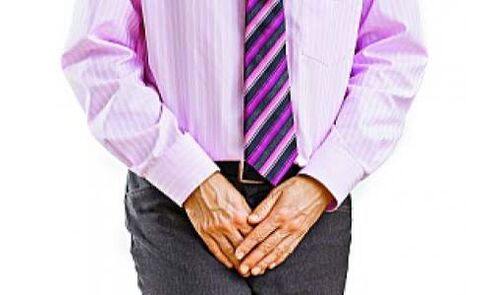 La prostatite è accompagnata da dolore nella zona inguinale